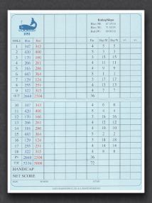 The scorecard for the East Course at the Maidstone Club.