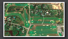 The hole-sequencing for the East Course at the Maidstone Club using an October 2017 Google Earth aerial.